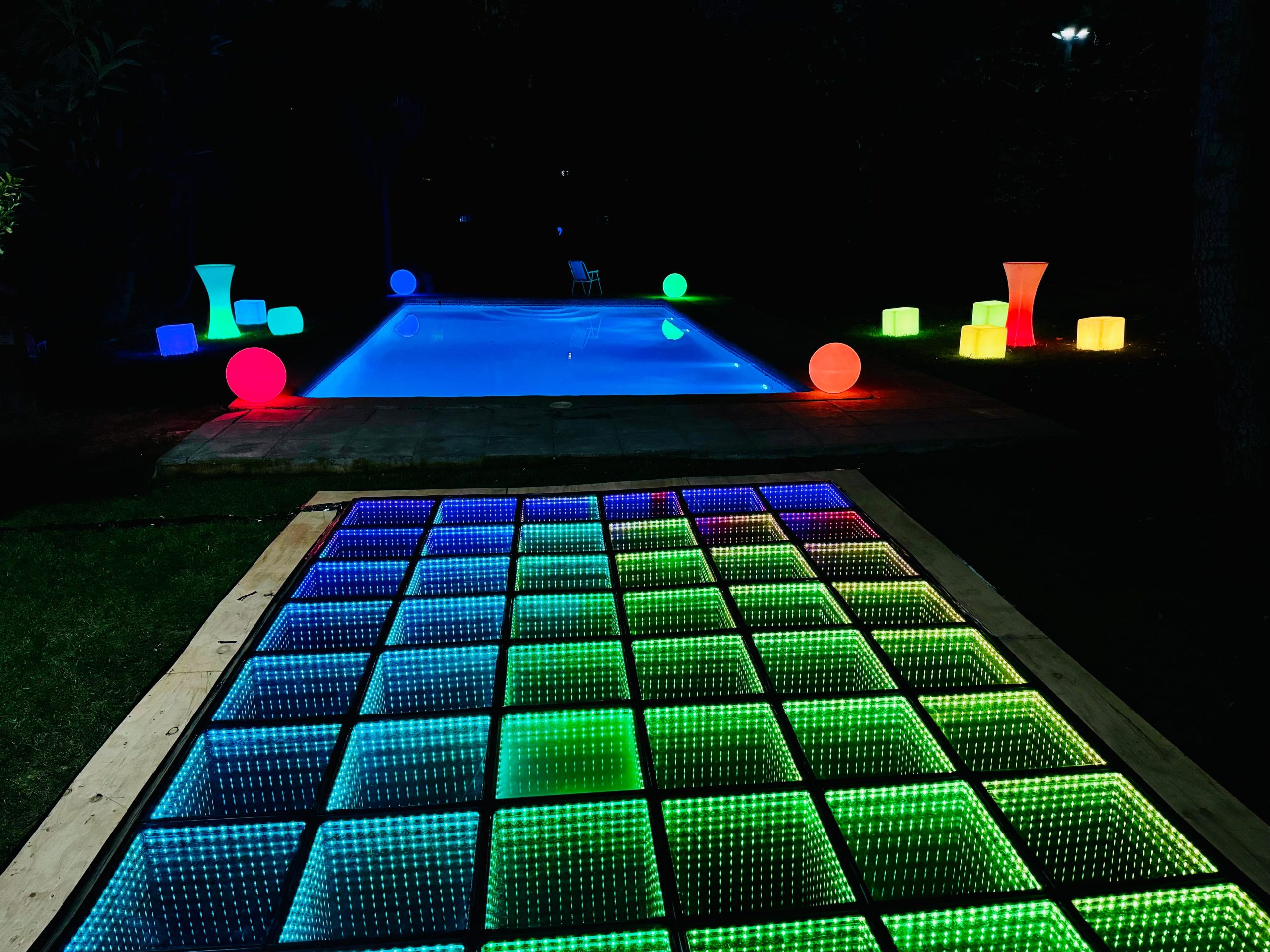 Evento Parcelación con Pista LED 1